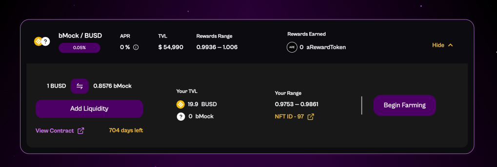 Swap UI - Default State